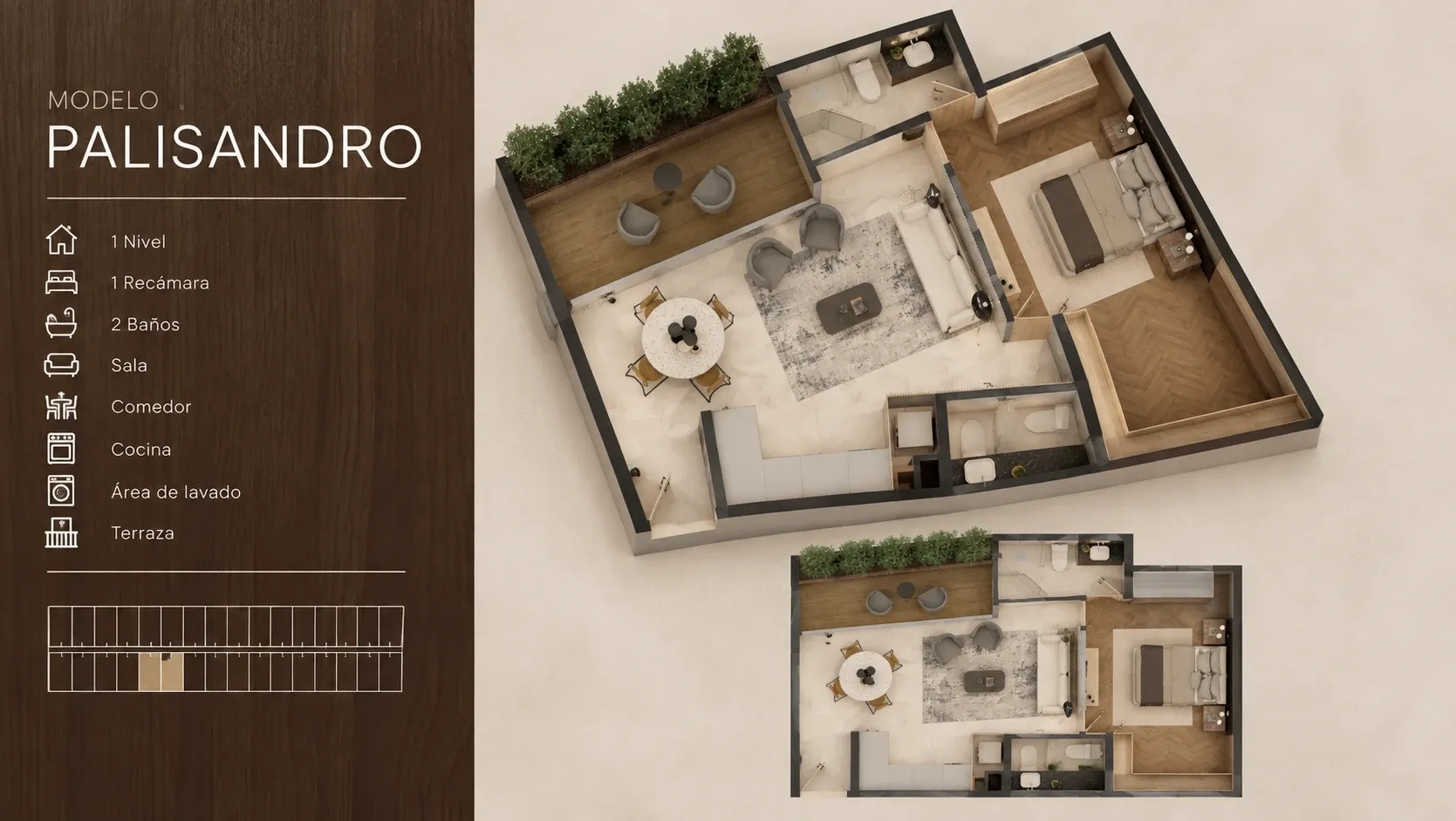 Modelo Palisandro - Foto 1